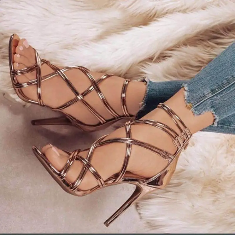 Новинка 2020 сандалии женская обувь летние гладиаторы из лакированной кожи на