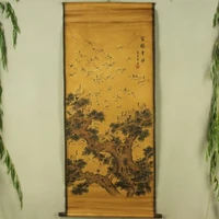 exquisite chinese antique collection imitation ancient one hundred cranes picture