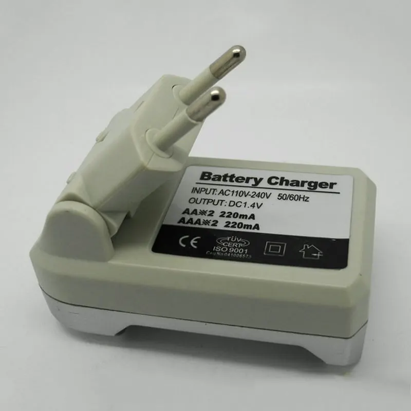 Многофункциональный AA AAA Батарея Зарядное устройство 4 Порты никель металл
