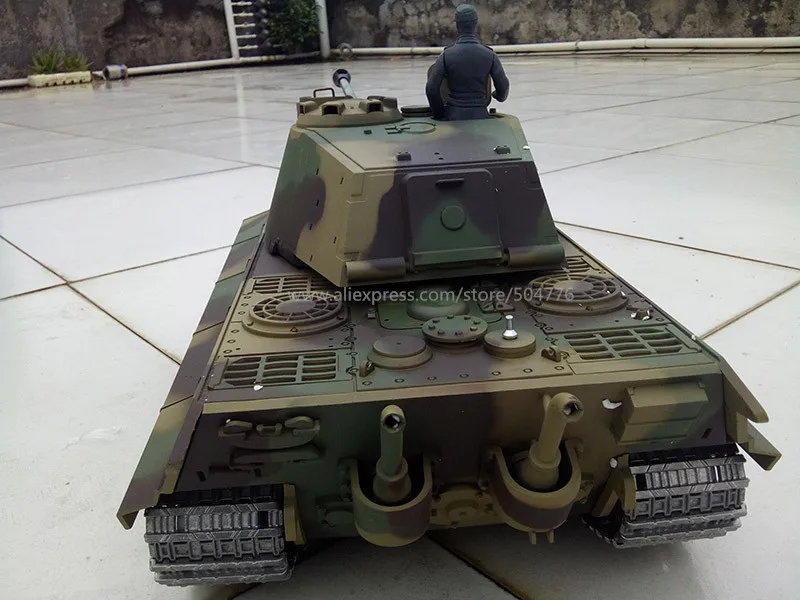 Немецкий танк King Tiger Henschel RC 6 0 с пушкой 3888a 1 улучшенный металлической дорожкой и