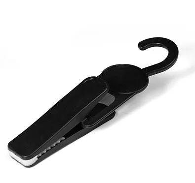 Черный зажим для обуви пластиковый крючок супермаркета нескользящий держатель