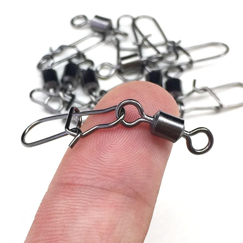 

Подшипник для рыбы, вертлюг из нержавеющей стали с защелкивающимся рыболовным крючком