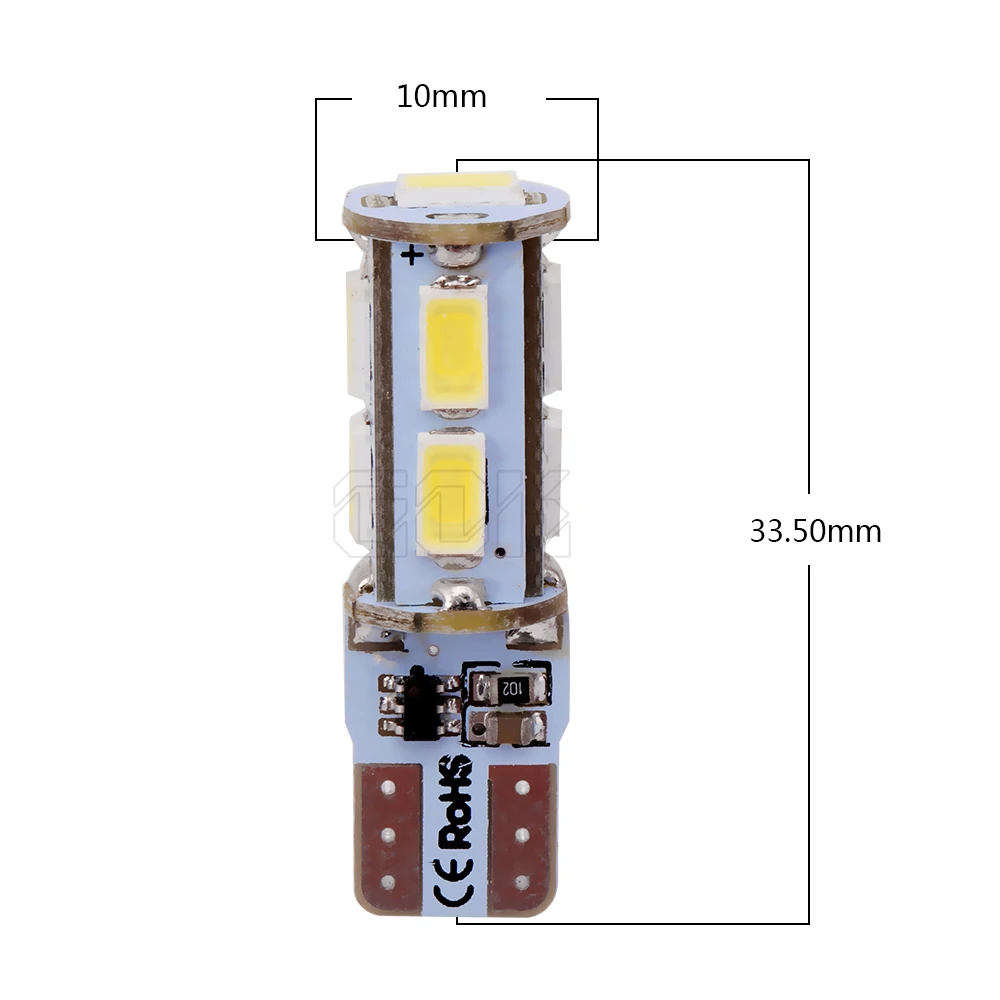 100 шт./лот T10 светодиодная стробоскопическая вспышка ing W5W 9SMD led 5630 5730 t10 9