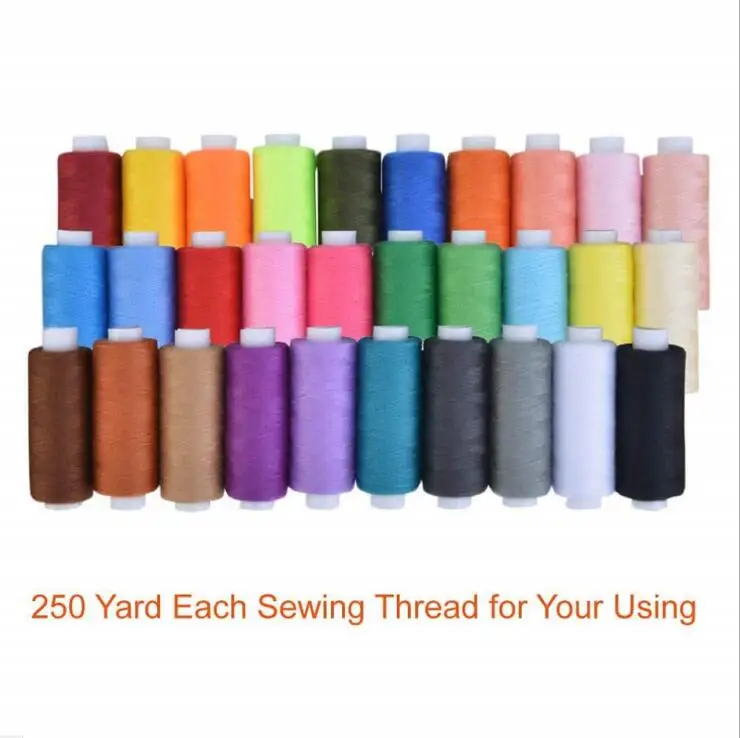 10pcs 30 шт. швейные нитки DIY набор швейных ниток 30 цветов ing набор ниток 250 ярдов домашняя швейная машина линия - Цвет: 10pcs
