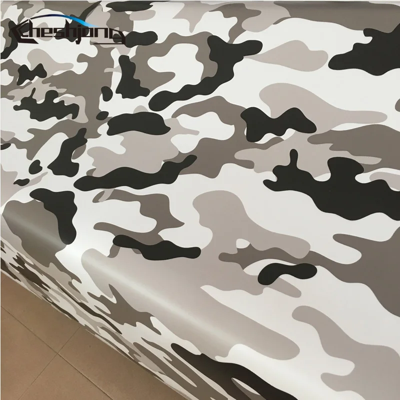 15 видов Премиум Камо виниловая автомобильная пленка черный белый синий красный