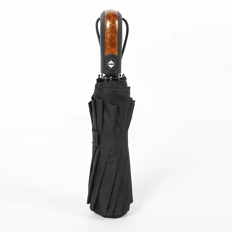 Wooden Straight Автоматический мужской зонт от дождя, Женский солнцезащитный Зонт с защитой от ультрафиолета, высококачественный ветрозащитный мужской Складной автомобильный деревянные зонтики, Paraguas Guarda Chuva - Цвет: Wooden Straight