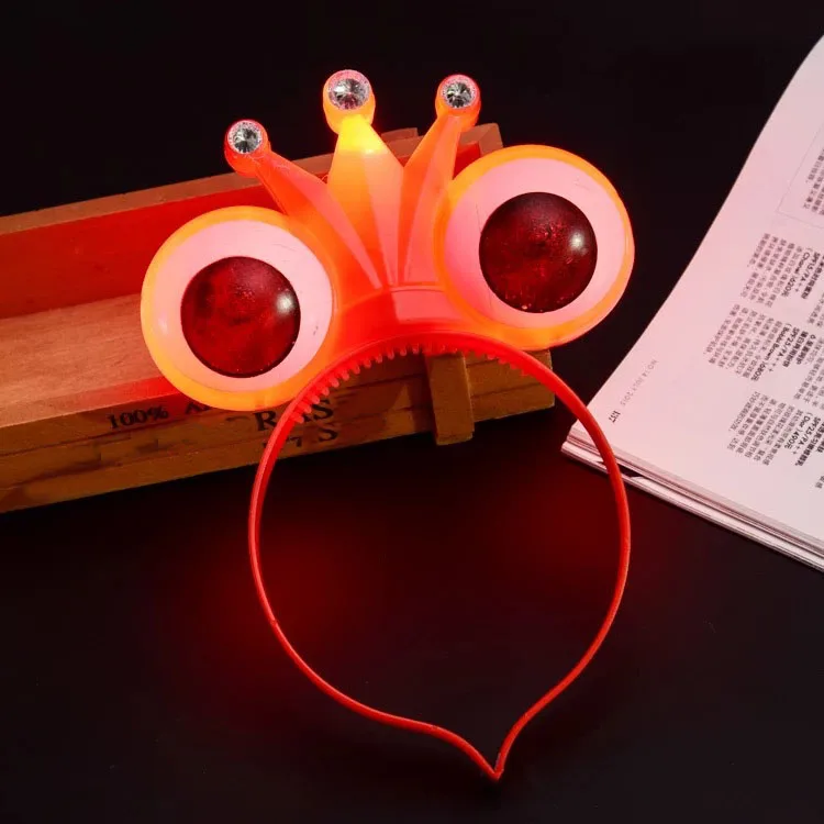 Rave светодио дный led оголовье свет мигает оголовье чужой ободок с глазами свет подарки вечерние светящаяся головная повязка
