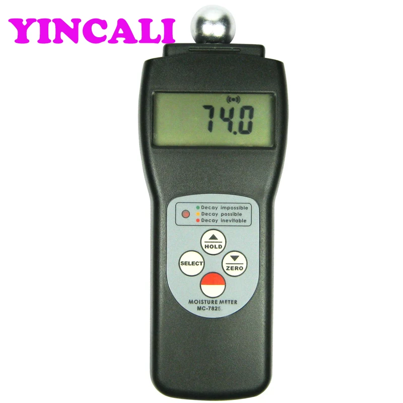 

Fast Shipping Digital MC-7825F Foam Material Moisture Meter Tester Range 0~200% High Accuray Sponge Foam Moisture Analyzer