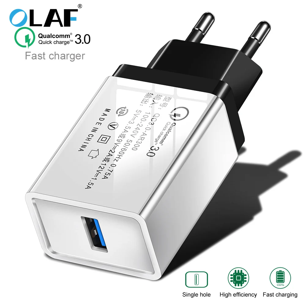 Olaf Universal Usb Charger 5V 3A Quick 3.0 Fast Chargering For iPhone XS Max Xr Xs usb charger Samsung S8 S9 Plus | Мобильные