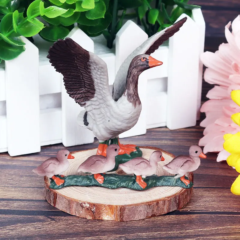 Oenux домашняя птица животные Hen модель утки фигурка альпака корова фигурки лошадей