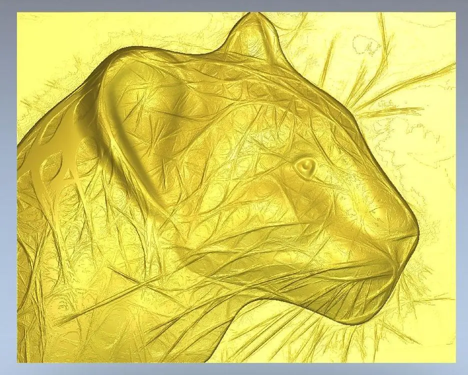 3d фотообои для ЧПУ в STL-файле leopard | Инструменты