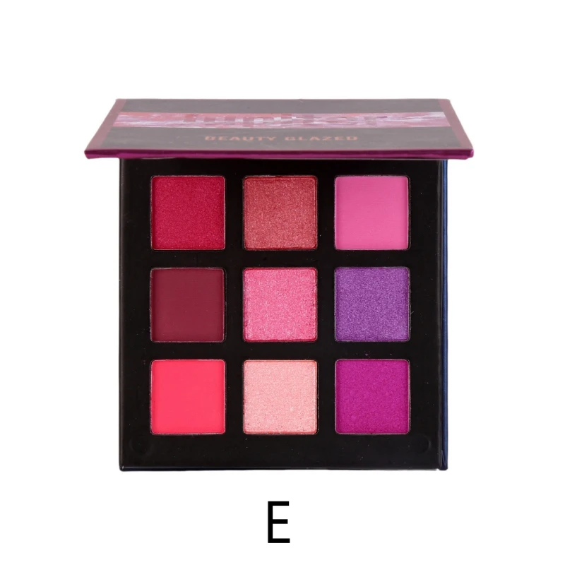 

Beauty 9 Color Makeup Eyeshadow Pallete Makeup brushes Make up Palette Shimmer Pigmented Eye Shadow Palette maquillage
