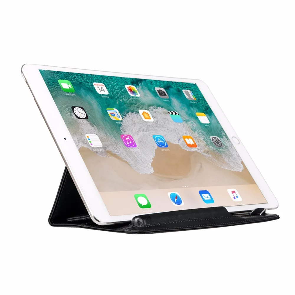 Jisoncase Кожаный чехол Чехол для iPad Pro 10,5 Чехол Мягкий складной рукав сумка с карандашом слот для iPad Pro 9,7