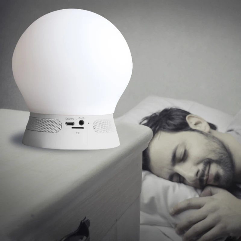 1 шт. светодиодная лампа динамик Bluetooth беспроводной мини диммируемая лампочка