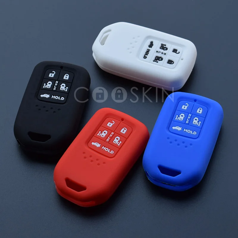 100pcs/lot silicone car key fob cover case set skin for HONDA Odyssey Freed Elysion MPV Rubber protect shell accessories | Аксессуары