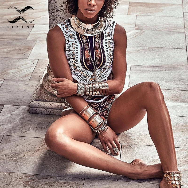 Бикини Bikinx с принтом в африканском стиле этнический купальник женский большого