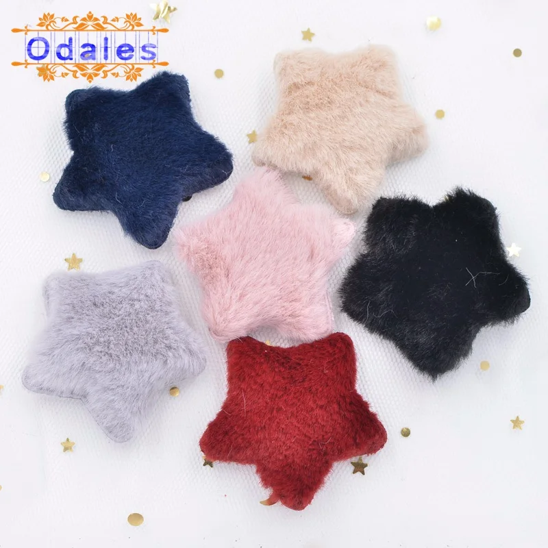 36 шт. Мягкие плюшевые подушечки со звездами Аппликации украшения для головных