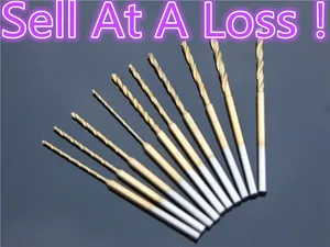 10 шт. K264B 0,6-2,2 мм Диаметр Позолоченные удлиняющие сверла Янтарь из воска продажа в убыток США Беларусь Украина