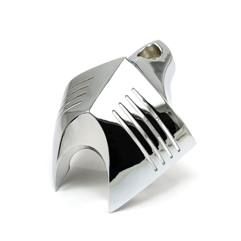 Алюминиевый мотоциклетный V-shield сток Cowbell рог крышка для Harley Dyna Glide Street FXDB Fat Bob Твин Cam 88 96 Electra EVO D25