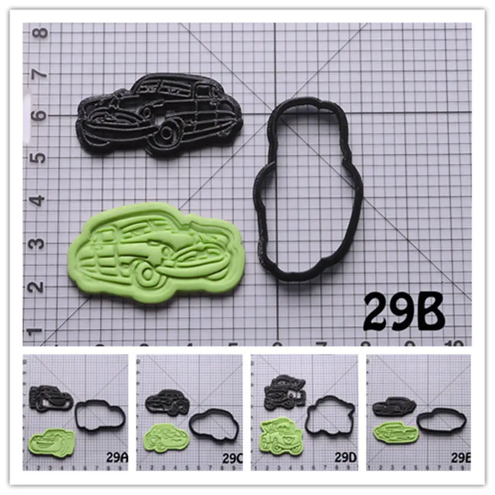 Мультяшный автомобиль серия форма резак для печенья изготовление на заказ 3D
