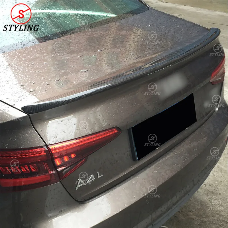Спойлер из углеродного волокна S4 стиль для Audi A4 B9 2016 2017 2018 2019 задний спойлер