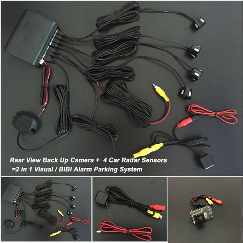 Автомобильный парковочный сенсор 1 комплект радар-комплект с дисплеем 4 датчика