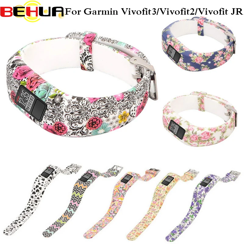 

Replacement Watch Strap With Metal Buckle Wrist Band For Garmin Vivofit 3 Vivofit 2 Vivofit JR Vivofit JR2 Bracelet Wristband