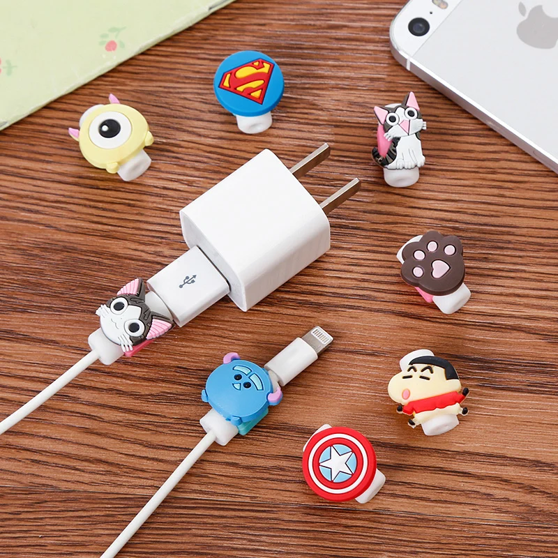 1 шт. милый мультфильм животных Рисунок 8 Pin USB кабель для передачи данных Winder