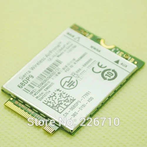 

DW5570e EM8805 Sierra Wireless AirPrime 68DP9 M.2 Wifi Card for Dell Venue 8 and 11 Pro# WWAN HSPA+ (NGFF) DW5570 DW5570E