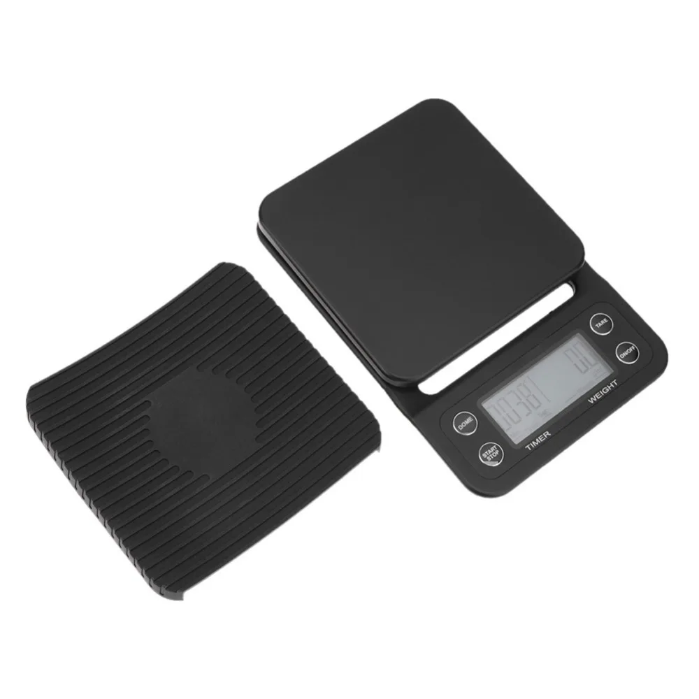 5kg 0.5g Портативный кг/3 кг/0,1 г принимает массу весом до 5 кг/0,5 г капельного Кофе весы с таймером электронные цифровые Кухня весы высокой точности ЖК-дисплей электронные весы - Цвет: 5kg 0.5g