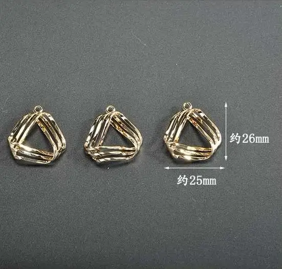 Diy ручной работы с медным покрытием золото 14k вентилятор Метеор треугольники