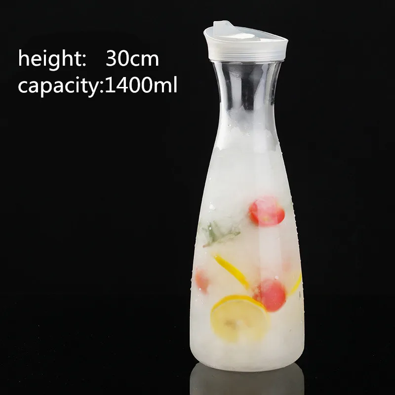 1400ml Большая емкость акриловый Молоко Фруктовый Сок Горшок для бара вечеринок вина пивная бутылка Напиток холодная вода чайники анти-падение кувшин для воды кувшин - Цвет: 1400ml