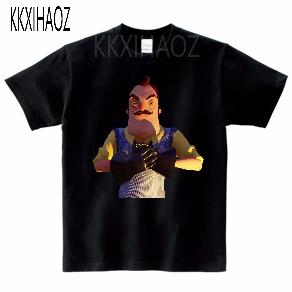 Детская футболка с принтом Hello Neighbor Game летняя короткими рукавами для маленьких