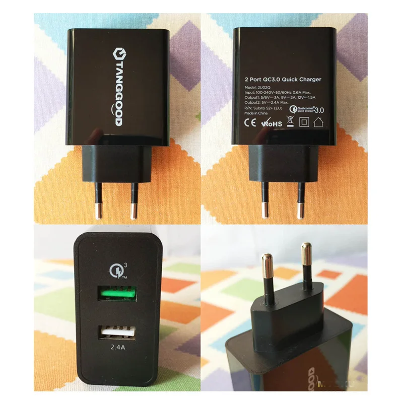 Tanggood Quick Charge 3 0 2 Порты и разъёмы USB Wall Зарядное устройство QC Выход 30 Вт Быстрая
