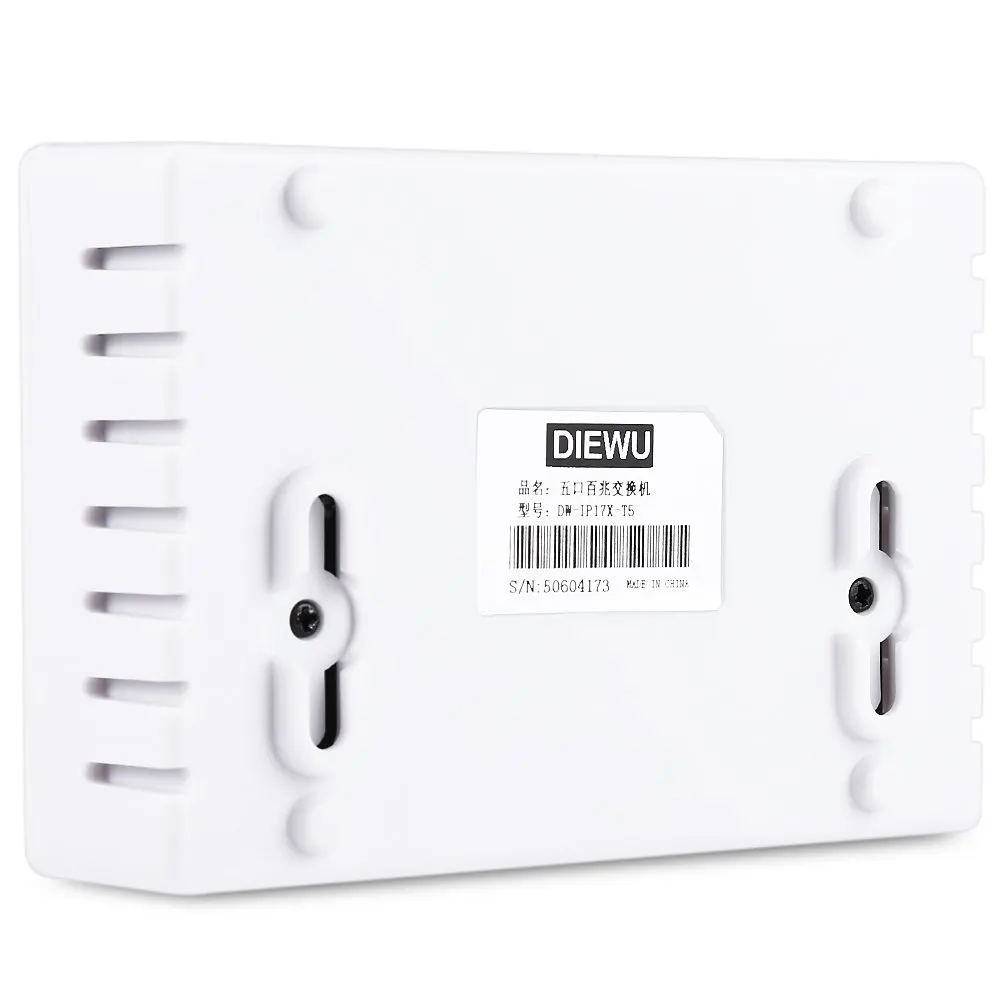Energy Saving High Quality White Network Switch Plug and Play 5 Port 100Mbps RJ45 Hub Splitter With LED Light | Компьютеры и офис