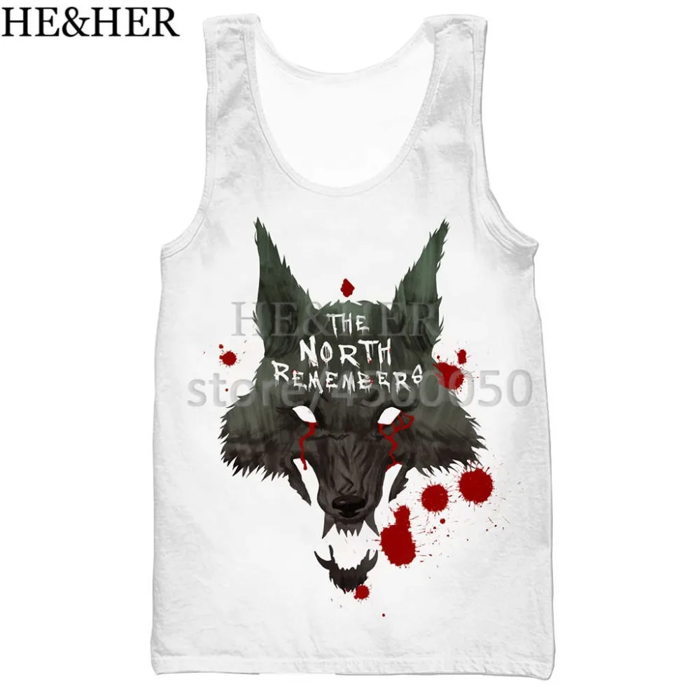 

The north remembers fashion men women tank top 3D printed cool workout tank top halter tank top for men women casual tops