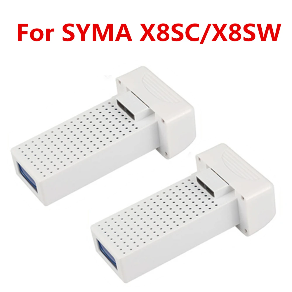 Saleaman 2PCS /Lot for Syma X8SW X8SC RC Quadcopter Battery 7.4V 2000mAh Lithium Drone Longer Fly Time | Игрушки и хобби