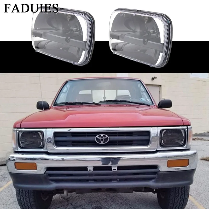 FADUIES 5 &quotx 7&quot дюймов LED Запасная фара для грузовика светодиодная 1987-1995 YJ Wrangler 1984-2001