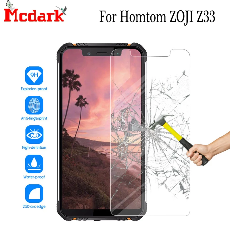 Mcdark 2.5D с уровнем твердости 9H закаленное Стекло для Homtom зоджи Z33 Экран протектор 5 85