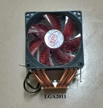 2 fan 2011 6 с тепловым стержнем heat pipe dual-Башня 4pin Процессор кулер LGA775 1150 1151 1155 1366 2011 охлаждения 9 см вентилятор 12V Светодиодный светильник Поддержка Intel AMD - Цвет лезвия: 2 fan 2011