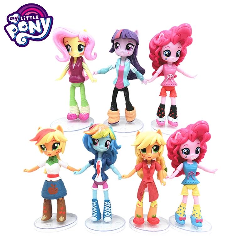 7 шт. My Little Pony 14 см игрушки Дружба это волшебная пони ПВХ фигурки Набор