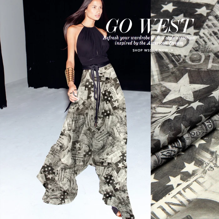 

100%Pure PRINTED SILK CHIFFON 135cm width 8momme Silk Chiffon Yarn Fabric Wholesale Directly American Dream Free Shipping 046