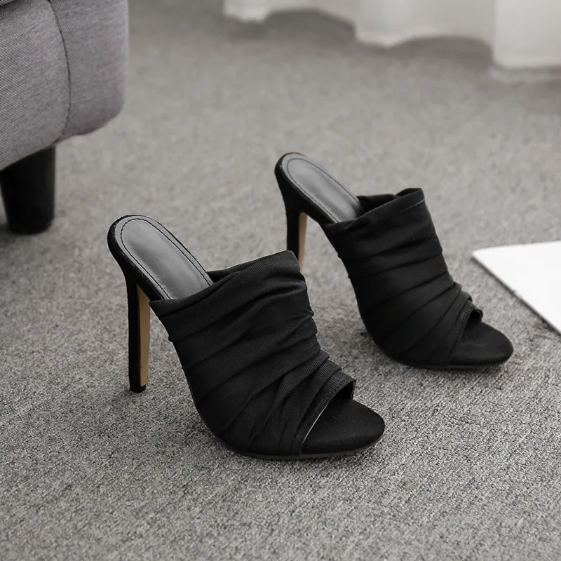 2022 Elegant Women Pumps Gladiator Thin High Heels Slip-On Pumps Pointed Toe Female Party Casual Shallow Sexy Size 35-40