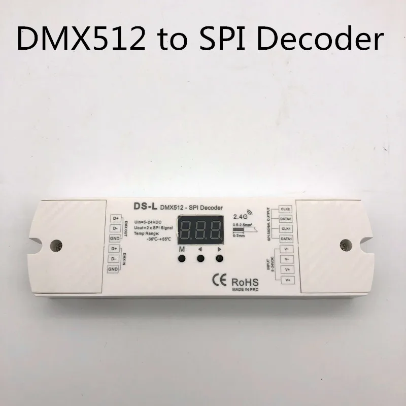 

DMX512 к SPI декодер и RF контроллер DS-L