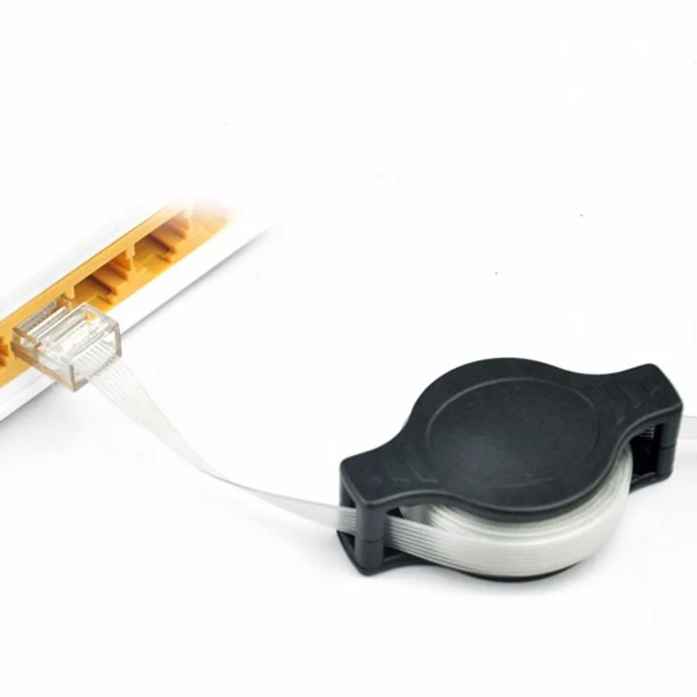 JRGK Портативный Выдвижной Ethernet кабель LAN RJ45 Интернет сетевой черный для