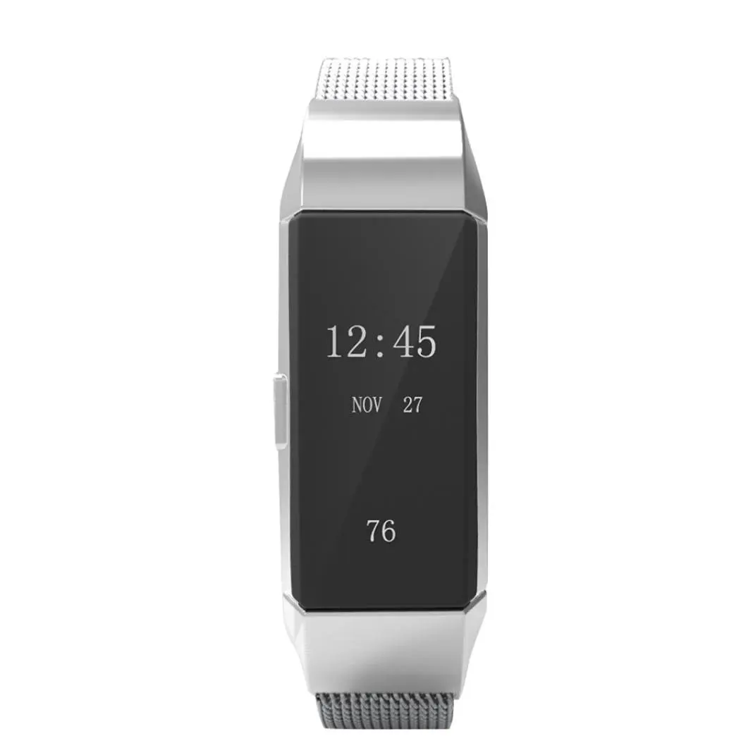 SENBONO Миланская петля Сменный ремень из нержавеющей стали для Fitbit Charge 2 смарт-браслет на запястье