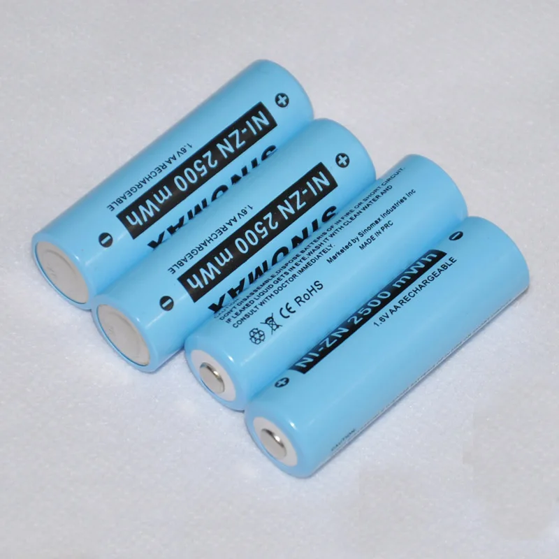 4 шт. 1 6 в AA Аккумуляторная батарея 2500mwh 14500 Ni Zn NiZn cell camera игрушки использовать