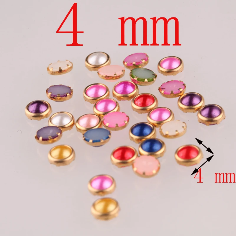 20 штук цветные полукруглые разноцветные плоские с ногтей жемчуг металлическими