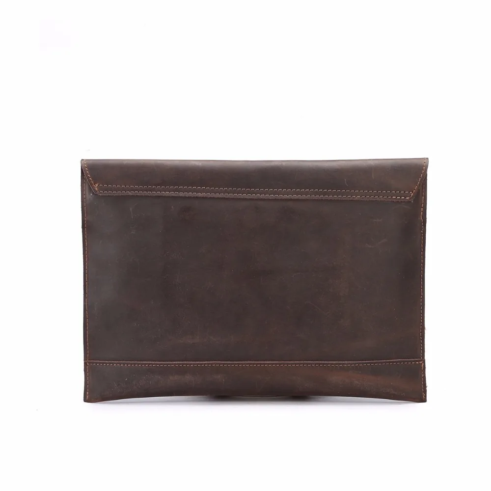 Men's Envelope Genuine Leather Male Clutch Bag Cowhide Casual Tote Big Capacity Phone Card Money Pouch Bag Business Pock Gift