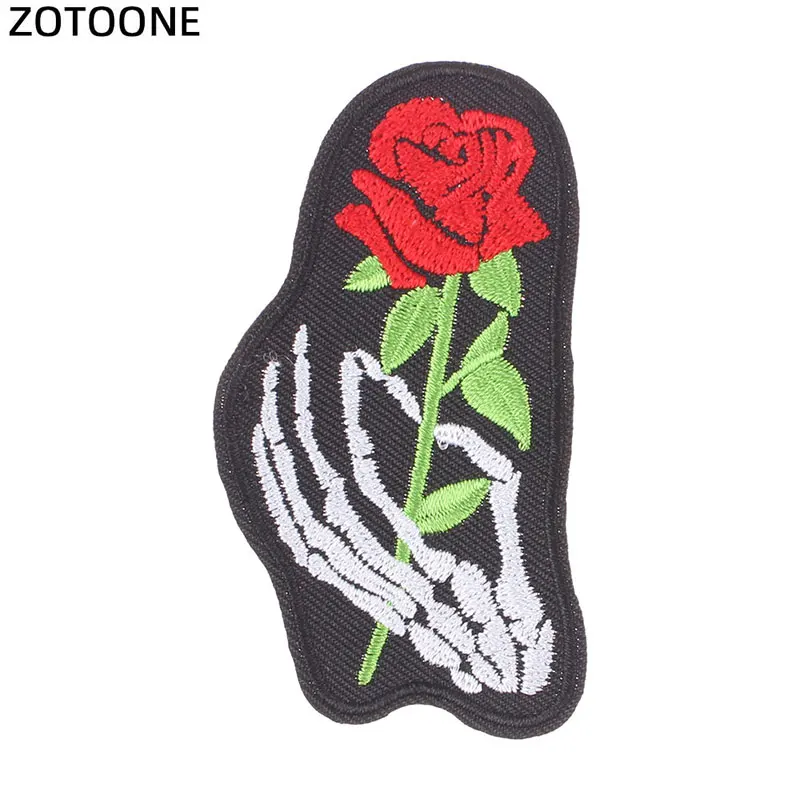 Zotoone бабочка Роза патч одежда вышивка патч мультфильм Кот, лошадь, летучая мышь, Акула патч для украшения джинсов Оловянная Одежда патч D